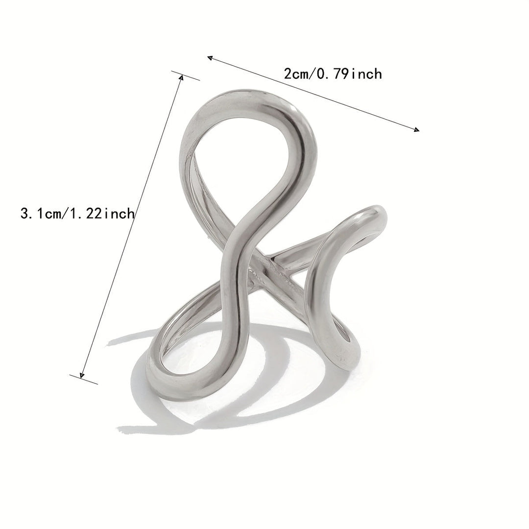 Bague Chic avec Onde Asymétrique