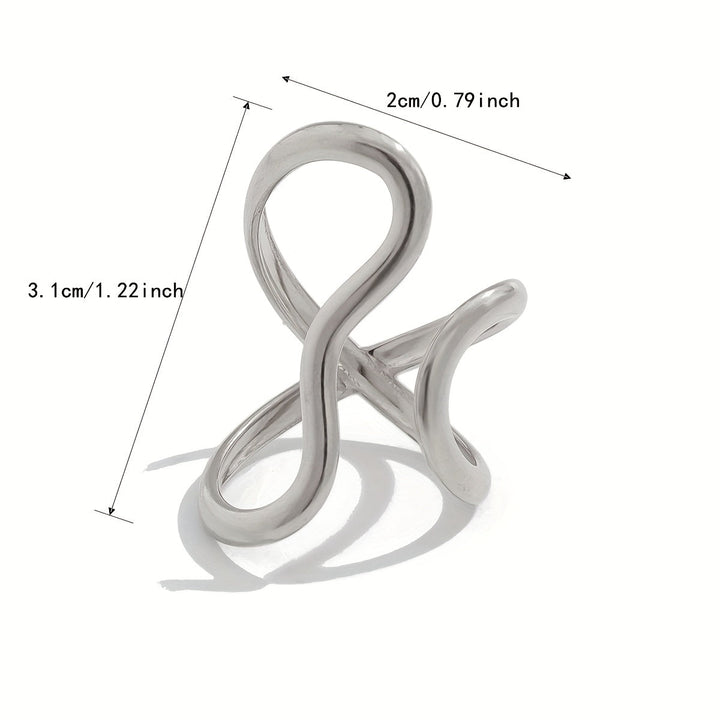 Bague Chic avec Onde Asymétrique