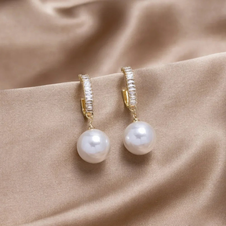 Boucles d'oreilles Chic avec Perle et Zirconia